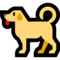 Dog emoji on Microsoft